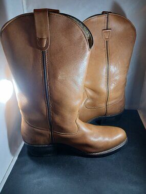 Vintage Santa Fe Boot Co. Men's Cowboy Western Boot size 10D